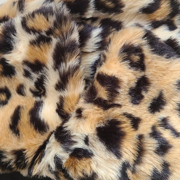 Leopard Faux Fur Coat Sz M - Picture 13 of 17